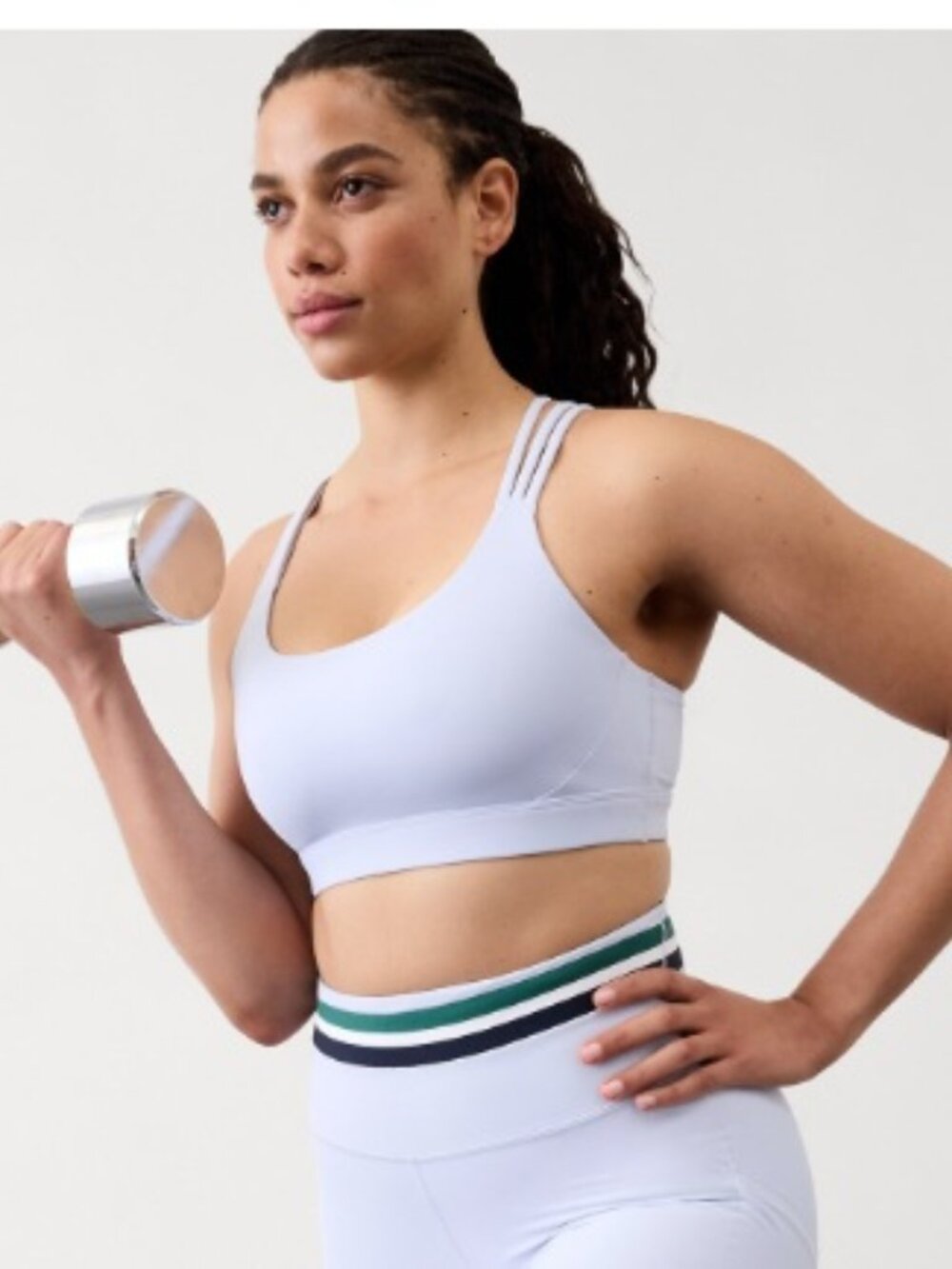 NWT Athleta Train Free Sports Bra A-C light blue